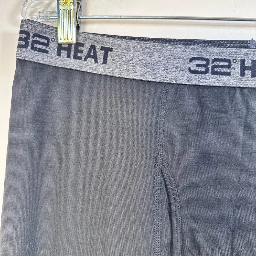 32 Degrees Heat Mens Black Thermal Leggings Base Layer Pants Large TM0F9015CE